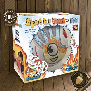 Spot it fire &amp; ice บอร์ดเกม คู่มือภาษาอังกฤษ (Boardgame บอร์ดเกม การ์ดเกม เกม)