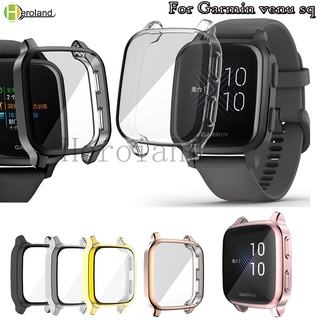 เคสป้องกันเต็มรูปแบบ สําหรับ Garmin venu sq / venu sq music /venu sq2 SmartWatch ป้องกันหน้าจอ อุปกรณ์เสริม ชุบ TPU นิ่ม