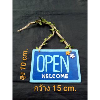 ป้าย OPEN/CLOSED แฮนด์เมด ป้ายข้อความ