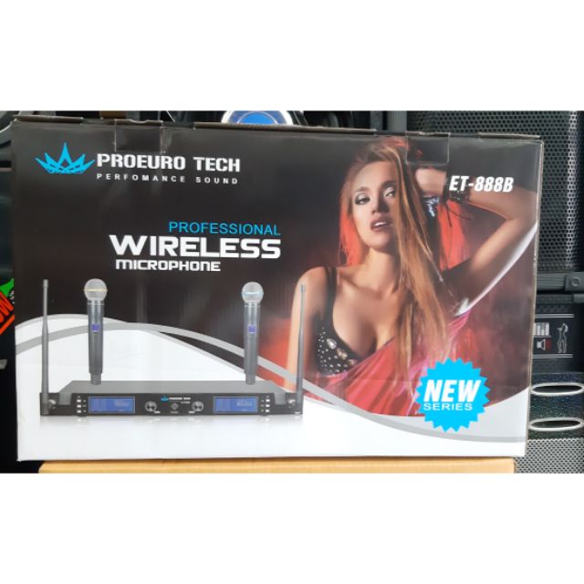 ไมค์ลอย โปรยูโรเทค ET-888B ระบบUHF จูนคลื่นได้
