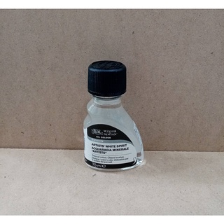 ไวท์สปิริต น้ำยาล้างพู่กัน Aritists White Spirit Solvents Winsor &amp; Newton วินเซอร์แอนด์นิวตัน 75 ml.