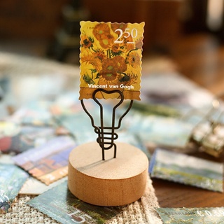 สติ๊กเกอร์ Van Gogh Monet World สไตล์วินเทจสําหรับตกแต่ง 45 ชิ้น