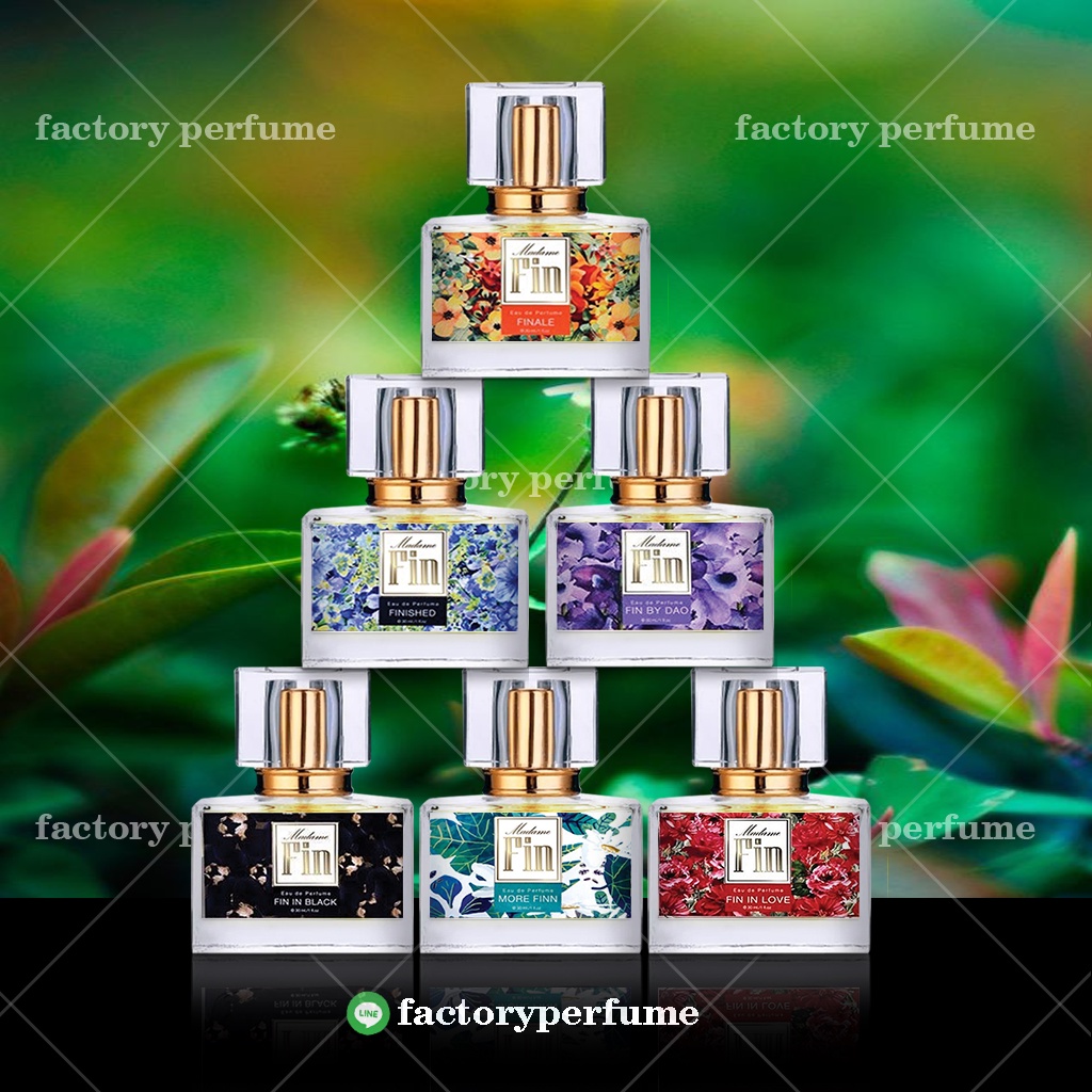 MADAME FINน้ำหอมมาดามฟิน (กลิ่นยอดฮิต แดง+เขียว+ดำ+ม่วง+ฟ้า+ส้ม 6 กลิ่น )