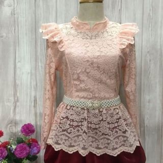 ส่งฟรี เสื้อลูกไม้ อก 36-37
