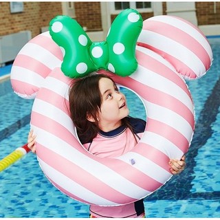 WIMPOOLFLOATS ห่วงยางแฟนซี ห่วงยางเด็กแฟนซีโดนัทมีโบว์ 70 cm