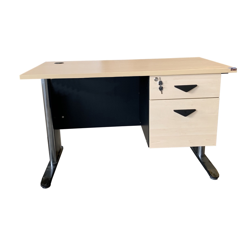 SL-122โต๊ะทำงานขาโครเมี่ยม ขนาด 1.20 ม - รูปที่ 2