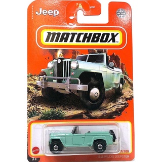 Matchbox 1/64 No.67 Basic Car 1948 Willys Jeepster GVX77