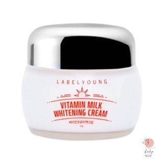 ครีมหน้าสด LABELYOUNG Vitamin Milk Whitening Cream (55 g.)  ผิวขาวละมุน ผิวเนียนเด้ง ผิวเกาหลี กระจ่างใส ของเเท้💯✨✨