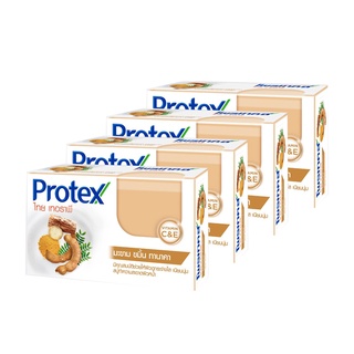 [แพ็ค 4 ก้อน] PROTEX โปรเทคส์ สบู่ก้อน สมุนไพร มะขาม ทานาคา ขนาด 120 กรัม