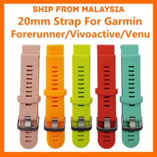 สายนาฬิกาข้อมือ Garmin Forerunner 55 245 Venu Venu SQ 2 Venu 2 Plus Vivoactive 3 Element vivomove Approach 20 มม.