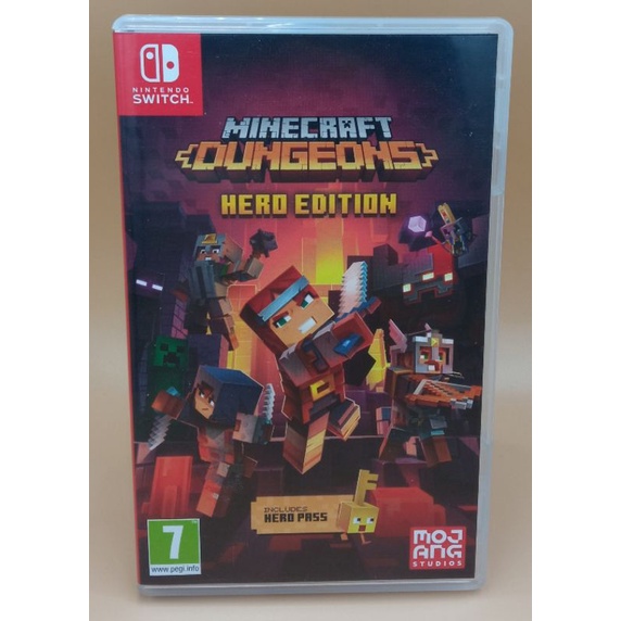 (มือสอง) มือ2 เกม Nintendo Switch : Minecraft Dungeons Hero Edition สภาพดี #Nintendo Switch #game