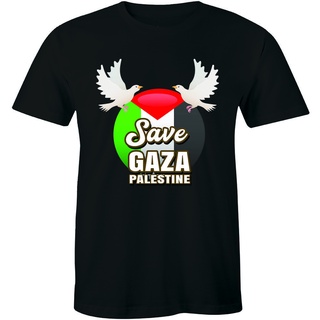 [COD]เสื้อยืด พิมพ์ลาย Save Gaza Paline Prot Charity Freedom พลัสไซซ์ สําหรับผู้ชายชาวมุสลิมS-5XL