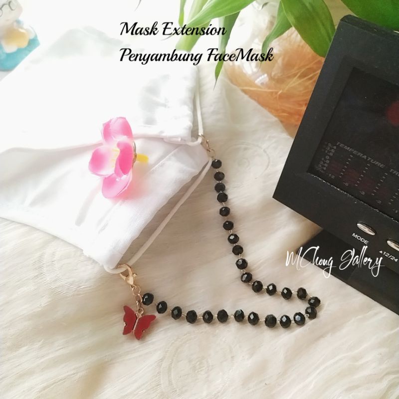 Mask Extender Chain Pearl Face Mask Extender Chain Pearl Extender Chain Penyambung Mask