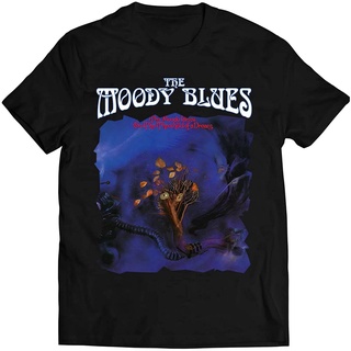 เสื้อยืดผ้าฝ้ายCOTTON เสื้อยืด พิมพ์ลาย Oyshriola The Moody Blues On The Threshold of A Dream สําหรับผู้ชายS-5XL