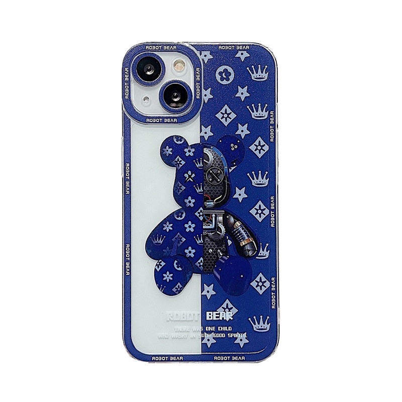 เคสนิ่ม กันกระแทก ลายหมีโหด สําหรับ for iphone 13 12 11 Pro Max 12 13 Mini XS Max XR X 8 7 Plus #8