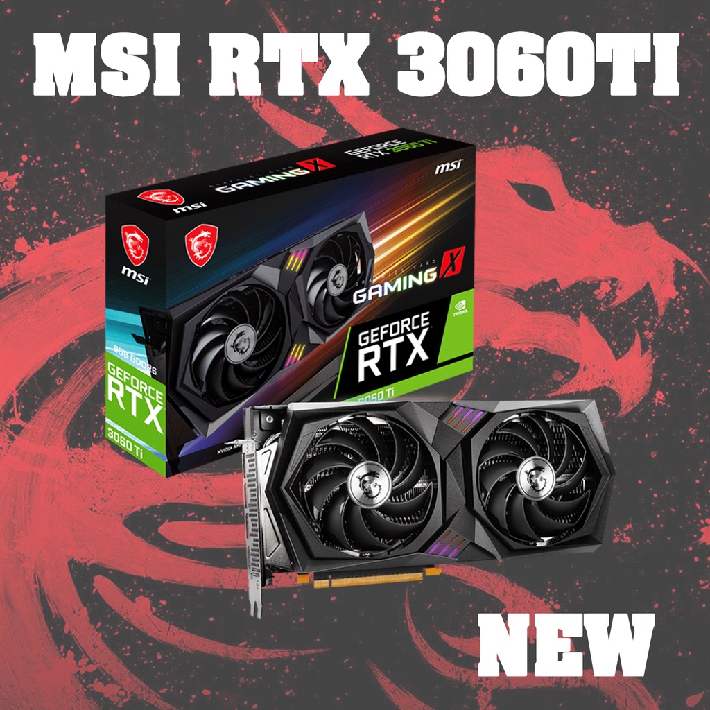 MSI GeForce RTX 3060TI 8GB MSI LHR ของใหม่ประกันเต็ม