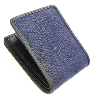 shagreen  shark wallet blue color