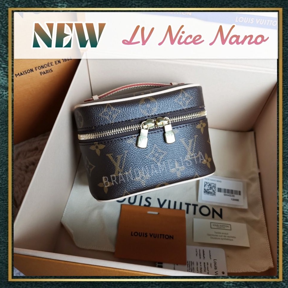 [สอบถามก่อนกดซื้อ]​ แท้​ 💯 New LV Nano Nice DC21 ฝังชิพ อุปกรณ์​ การ์ด กล่อง ถุงผ้า​ ถุงกระดาษ​