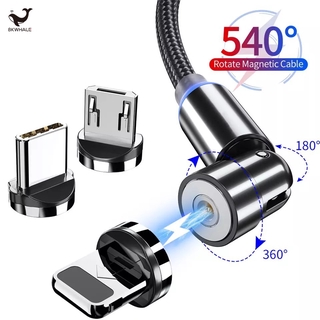 BKWHALE สายชาร์จ Usb 540 หมุนได้อย่างรวดเร็วสําหรับ  Micro Usb for oppo huawei xiaomi