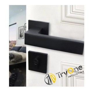 TryOne ชุดมือจับก้านโยก สีดำ lever handle set SH-0014