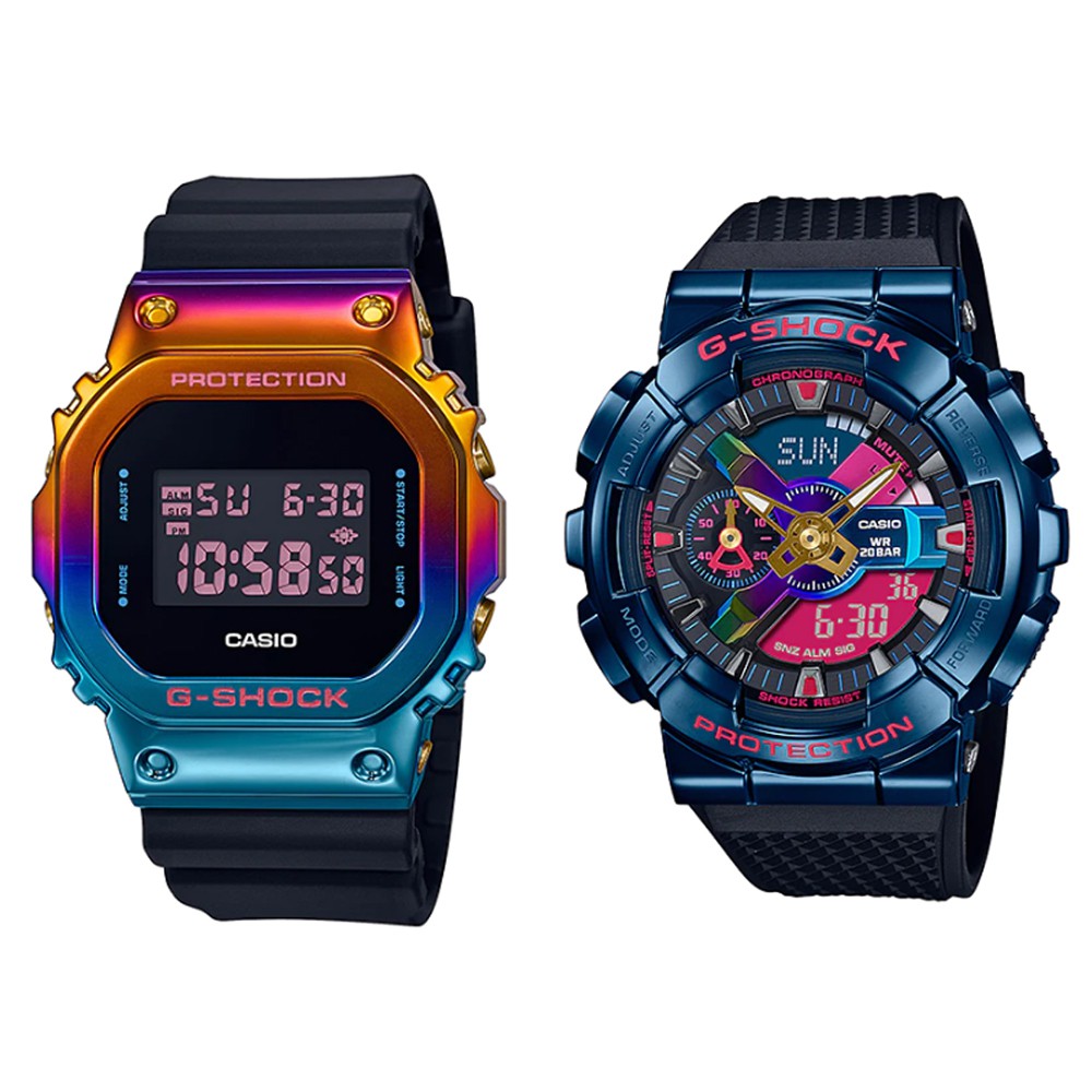 Casio G-Shock นาฬิกาข้อมือผู้ชาย สายเรซิ่น รุ่น GM-5600SN,GM-5600SN-1,GM-5600SN-1PFD,GM-110SN,GM-110SN-2A,GM-110SN-2APFD