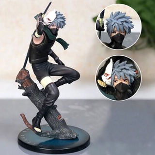 20cm PVC Naruto Shippuden Anbu Ninja dark Hatake Kakashi Action Figure Figurine statue model toy Car decoration cake topper