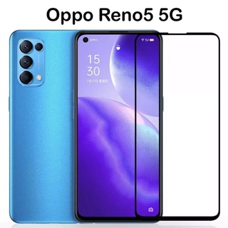 ส่งจากไทย ฟิล์มกระจกนิรภัย Oppo Reno5 5G ฟิล์มเต็มจอออฟโป้Reno5 5G ฟิล์มขอบดำ ฟิล์มกันกระแทก ฟิล์มกันรอย คุณภาพดี