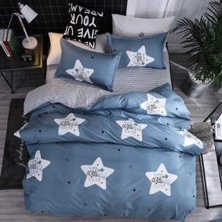 topshop_bed ชุดผ้านวม1 ชุด ครบ6ชิ้น ผ้าปู/ผ้านวม/ปลอกหมอน2/ปลอกหมอนข้าง2 ลาย #69