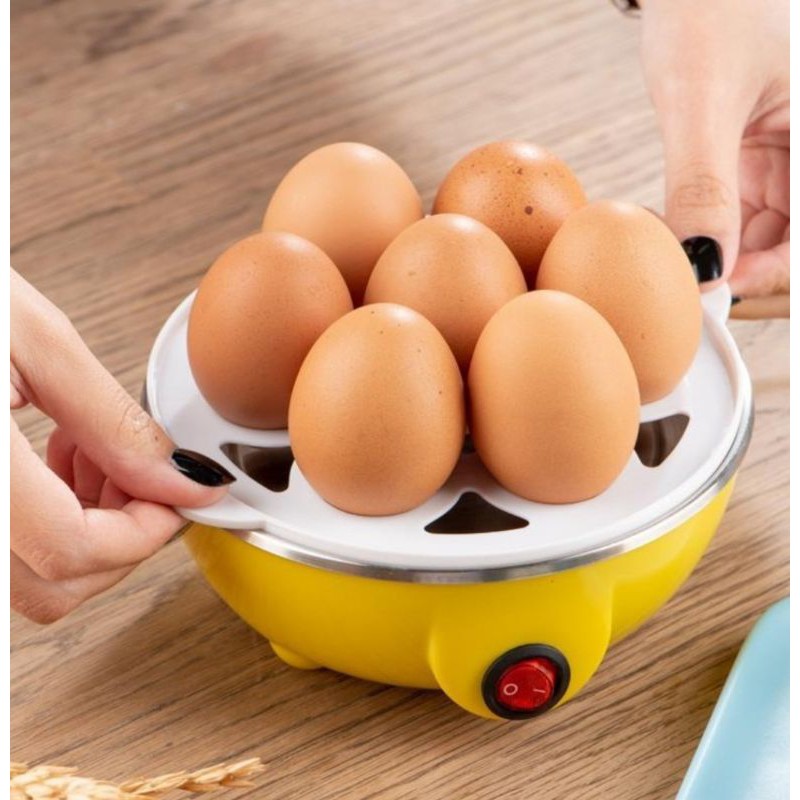 หม้อต้มไข่ไฟฟ้า 2 ชั้น ที่ต้มไข่ หม้อนึ่ง 2 ชั้น  Egg Boilers 🌈พร้อมส่งค่า