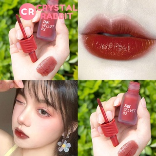 CRYSTAL RABBIT ลิปกลอสขวดเล็กเคลือบด้านกันน้ำติดทนนานไม่เคลือบด้านลิปสติก เลือนหายไป