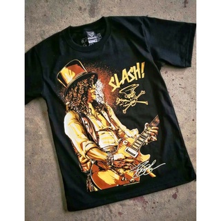 เสื้อยืดผ้าฝ้าย แขนสั้น พิมพ์ลาย NTS SLASH GNR GUNS N ROSES GUITARIST LEGEND LIMITED 2018 EDITION 18R317