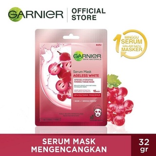 [พร้อมส่ง] Garnier Serum Mask Ageless White