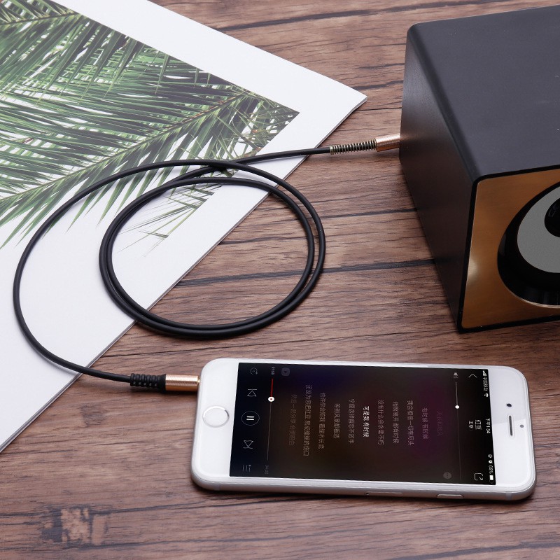 สายสัญญาณเสียง สาย Audio Cable สาย AUX3.5mm to 3.5 mm  Audio Cable หัว 90 องศา ยาว 1 เมตร - รูปที่ 3