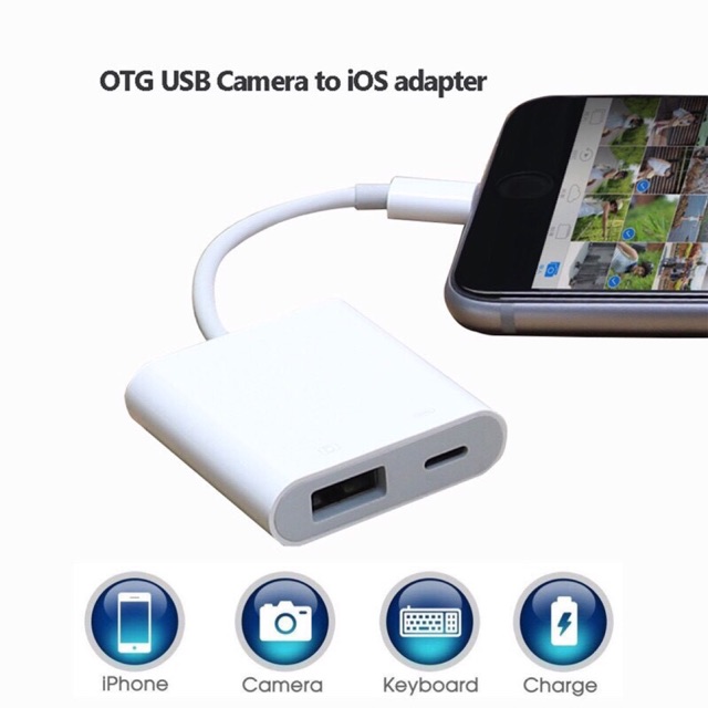 สาย USB อะแดปเตอร์สำหรับ IPhone Used For iPhone 11 X 8 Plus 7 6 For iOS 9 10 11 12