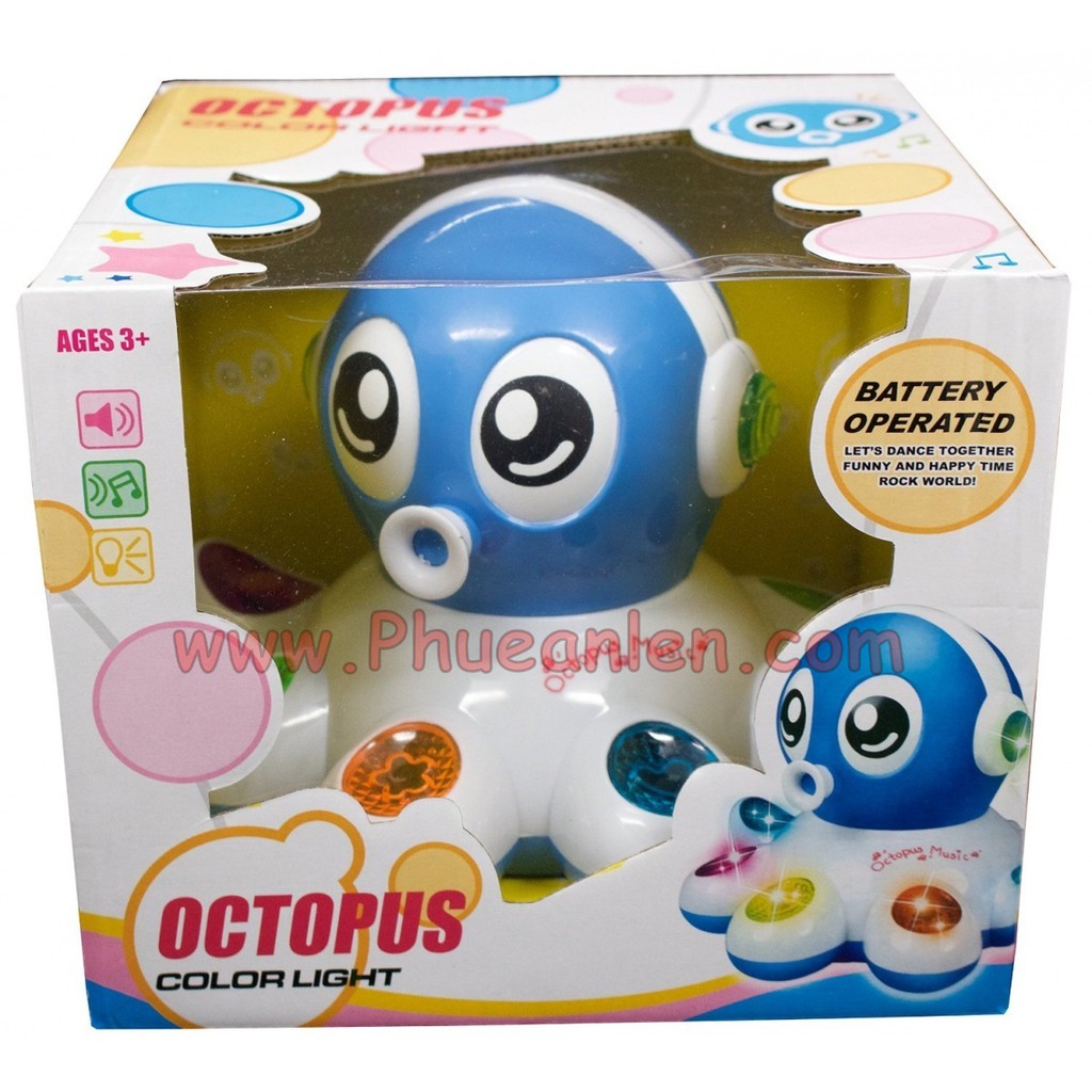 ปลาหมึกใส่ถ่านวิ่งชนถอย Octopus Bump&Go Shopee Thailand