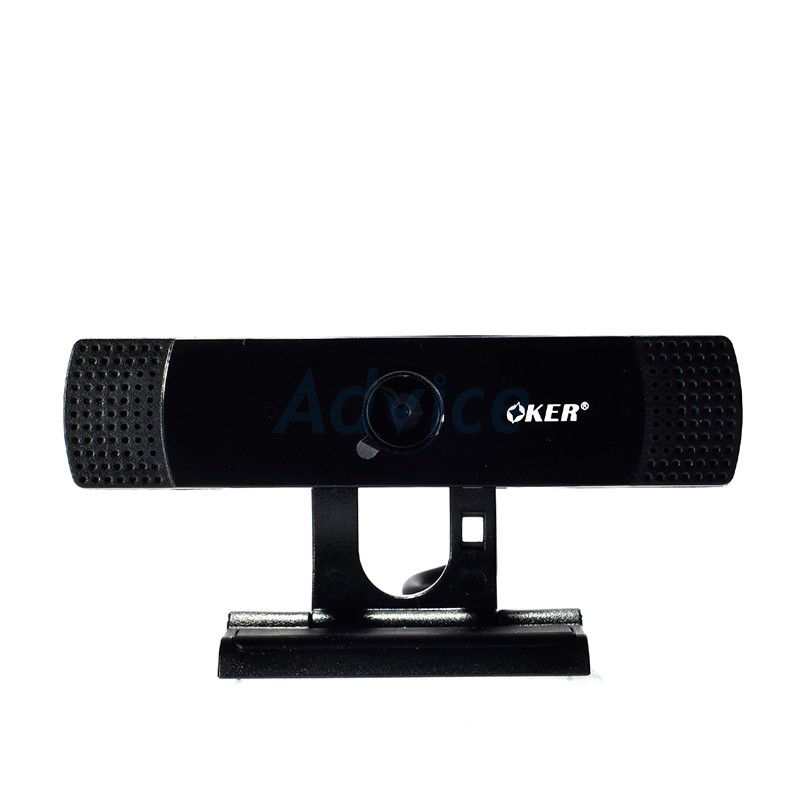 WEBCAM OKER (A455) BLACK กล้องเว็บแคม 1080P Full HD ภาพคมชัด ไมค์ในตัว