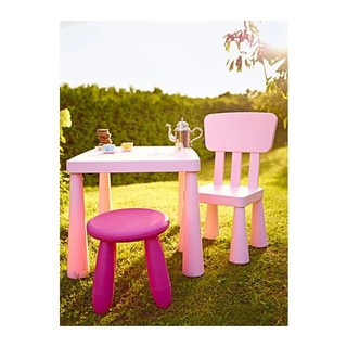 MAMMUT โต๊ะเด็ก Childrens table 77*55 cm (ชมพู)