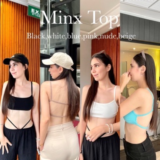 🍒Minx Top🍒 เสื้อสายเดี่ยวเซกซี่อีกแล้ว ด้านหลังแต่งดีเทลที่สาย2เส้น งานผ้าริบญี่ปุ่น ไม่บางนะคะ ผ้ายืดได้เยอะ ใส่สบาย...