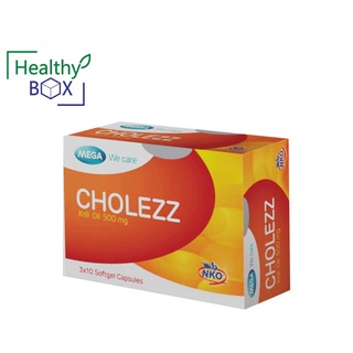 MEGA Cholezz (Krill Oil 500mg.) 30cap.ลดความเสี่ยงในการเกิดไขมันอุดตัน (V)