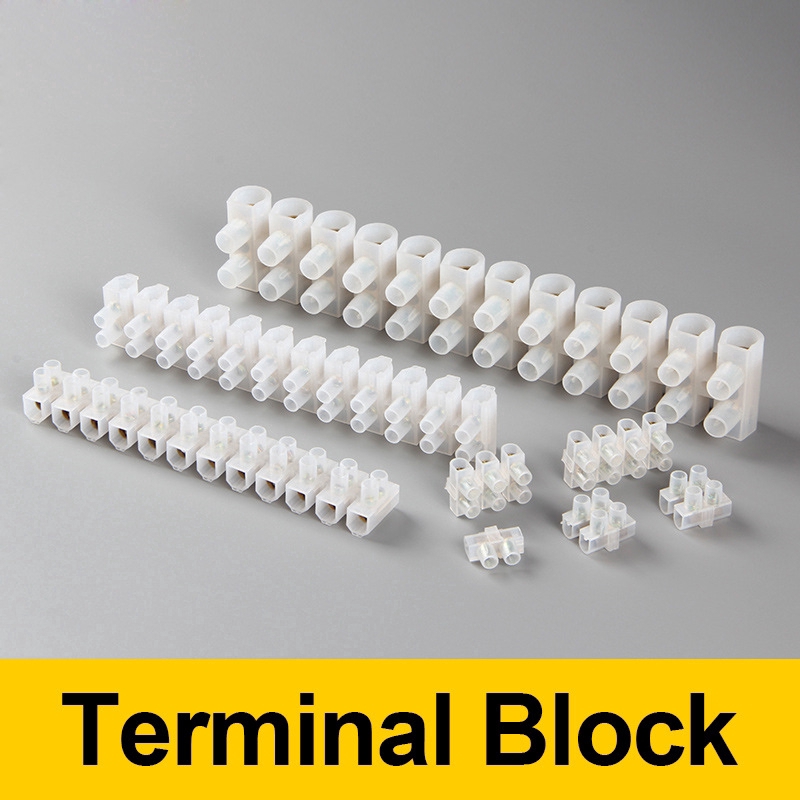 380V 10A 20A 30A 60A Connector Terminal Block 2 แถว 12P สายไฟสกรู Terminal Block RELLAY