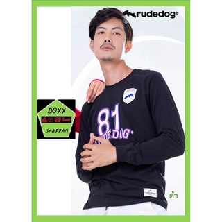 Rudedog เสื้อแขนยาว ชาย หญิง รุ่น Under81 สีดำ