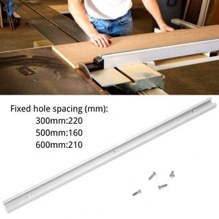 ราง T-Track ขนาด 300/400/500mm. รางสไลด์สำหรับงานไม้ โต๊ะตัดแผ่น