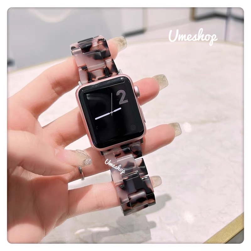 หินอ่อน สายนาฬิกา watch ultra10 9 8 7 SE  6 5 4 3 2 1 สีสวย มาใหม่ ขนาด38/44/41/45/40/46/49mm ปรับความยาวได้  สายนาฬิกา