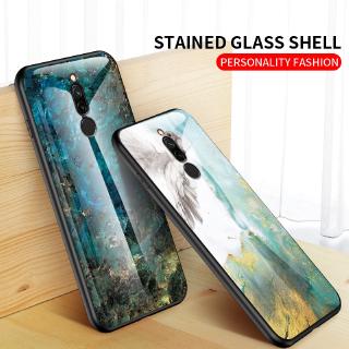 Xiaomi Redmi Note 8T K30 8 8A Note 8 Pro Note 7 Pro Marble Ultra-Thin Tempered Glass Back Cover Phone Case