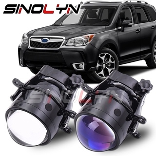 Sinolyn Fog Light Tuning สำหรับ Subaru Forester / BRZ / WRX / Legacy / Impreza / Crosstrek อุปกรณ์เสริม 3.0 `` เลนส์สีฟ้าโปรเจคเตอร์ Bi-xenon H11 D2H โคมไฟติดตั้งเพิ่มเติม DIY