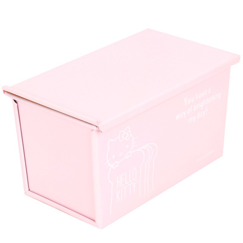 THCXXIIICHEFMADE450g250g Hello Kitty Printed Nonstick Sliding Cover Toast Box Bread Toast Mold