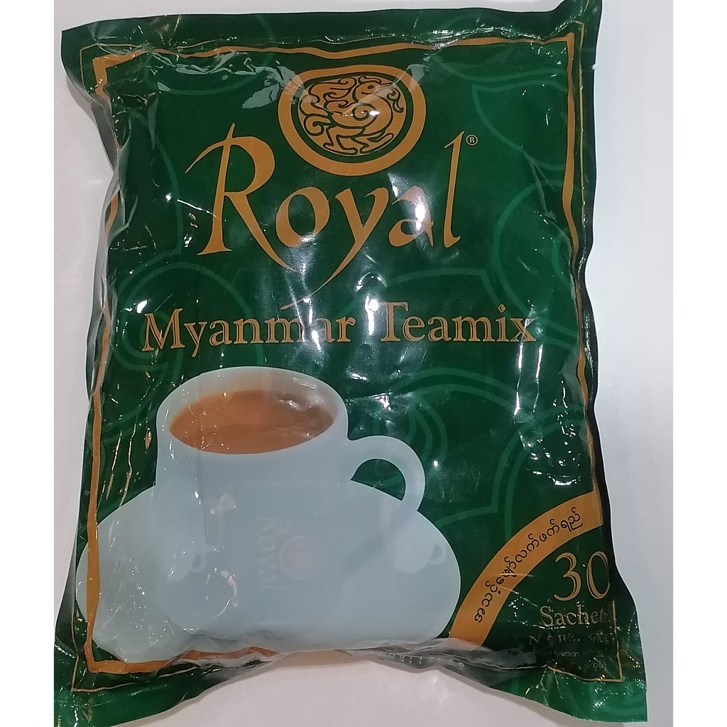 Royal Myanmar Teamix 3 in 1 ชาพม่าคุณภาพพรีเมี่ยม ขนาดบรรจุ 30 ซอง
