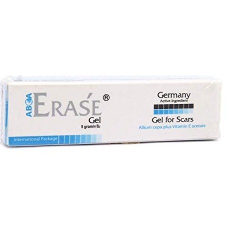 Erase Gel For Scar อีราเซ่ เจล เจลลดเลือนรอยแผลเป็น รอยสิว รอยดำ รอยแดง ขนาด 5 กรัม [1 หลอด]