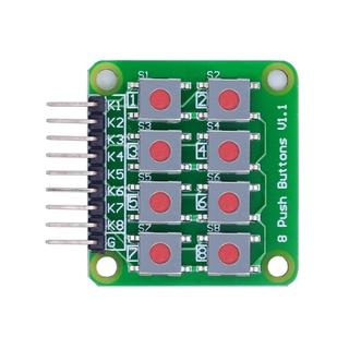 2x4 คีย์แพด 4x2 ปุ่มกด 8 ปุ่ม V1.00 2x4 4x2 คีย์บอร์ดสําหรับ Arduino AVR PIC