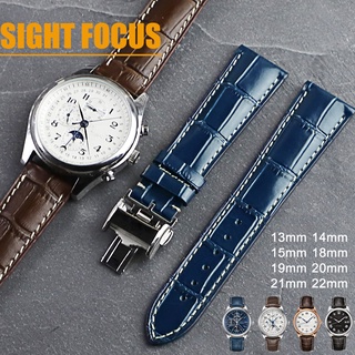 สายนาฬิกาข้อมือ สายหนังวัวแท้ สําหรับ Longines L2 L4 Master Collection Watch Bands Flagship Evidenza Hydro Conquest Calfskin L2.628 L2.673